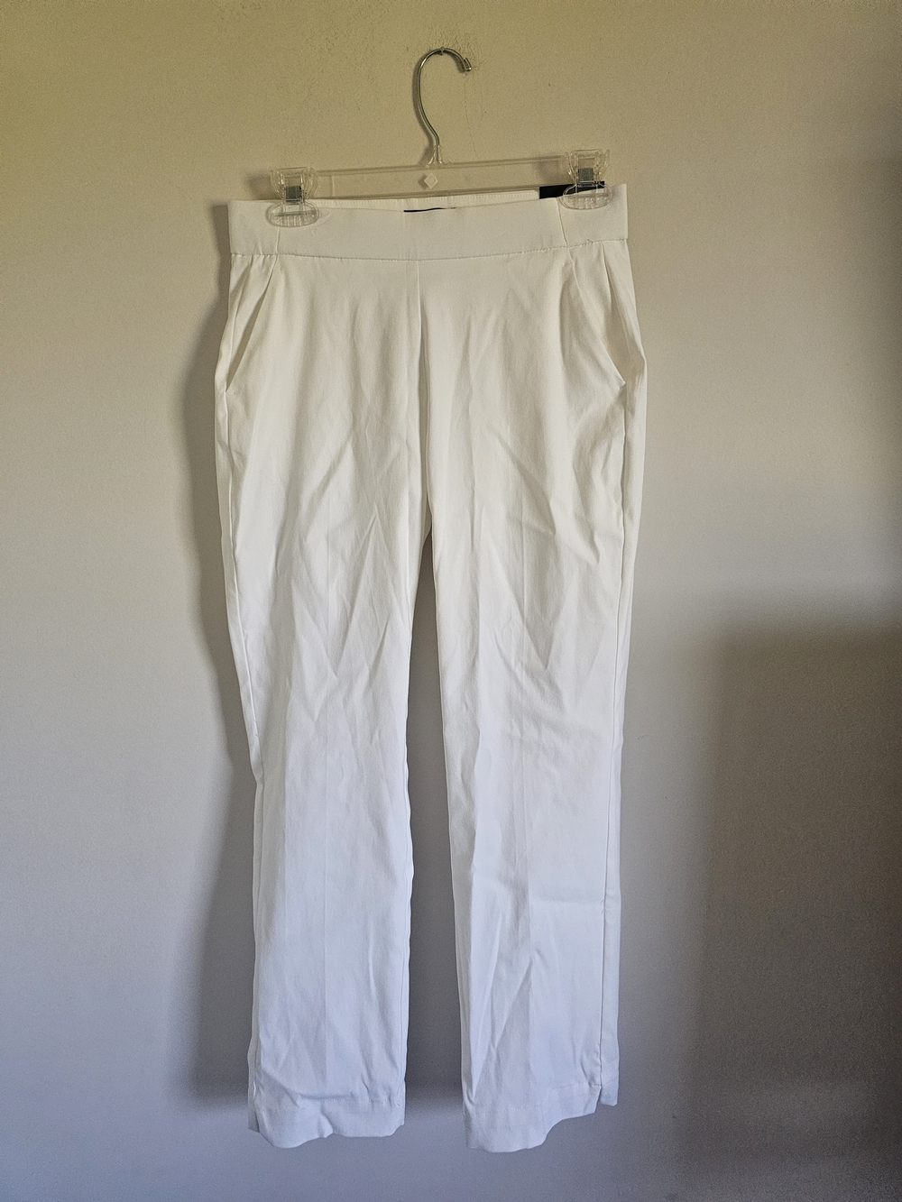 Vera Wang Mid Rise Luxe Twill Straight-Leg Ponte Pants